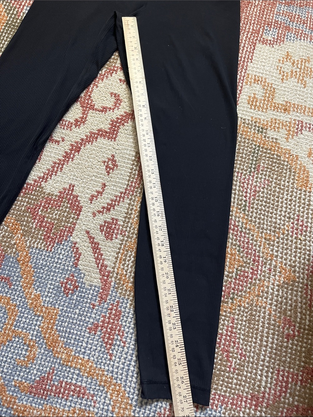 lululemon Align Ribbed High-Rise Pant 28” Black Size 10 Nulu Leggings EUC - Picture 4 of 10
